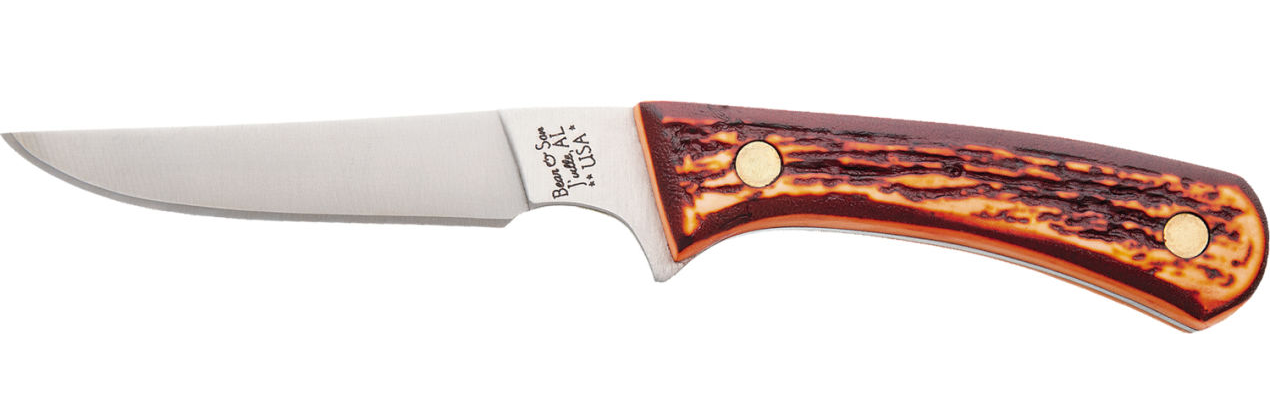 Knives Bear&Son Cutlery BSN STAG DELRIN BIRD & TROUT